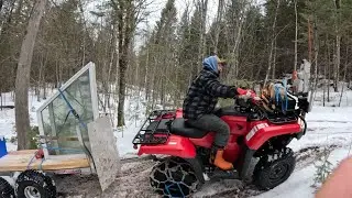Part 3 Let's bring the materials to the hunting camp under construction