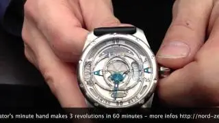 NORD ZEITMASCHINE Quickindicator watch (World's fastest minute hand)