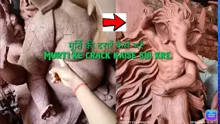 ganesh murti making video 2022 || Murti ke crack kaise shi kre#arttechtapas