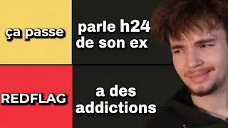 Tier List des Red Flags Chez une Meuf 🚩