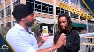 Unlocking Your Phone Using TELEPATHY #streetmagic #magictricks | Magic Singh