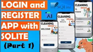 login and register app with SQLite in android studio 2023 (part 1)