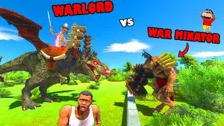 WARLORD FORMULA vs UNDEFEATED FORMULA MINATOR in Animal Revolt Battle Simulator with SHINCHAN CHOP