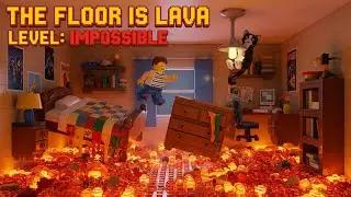 THE FLOOR IS LAVA! Lego Home Survival Challenge 🔥🏠