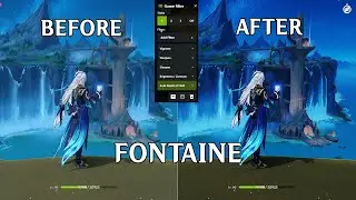 NVIDIA FILTER BEST SETTING FOR FONTAINE [4K-60FPS] | GENSHIN IMPACT