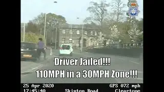 Dashcam UK. Police Chase. Man Jailed after 110MPH chase ends in crash..
