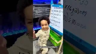 My 2year old genius is solving Order of operations(PEMDAS/BODMAS) equations with parentheses #maths