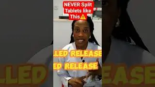 NEVER Split Tablets Like This (Pharmacist Explains) #medical #medicationsafety #healthtips