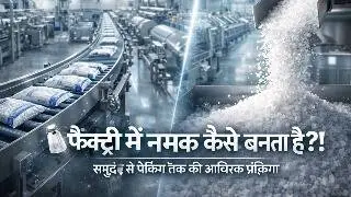 Factory में नमक कैसे बनता है? | Salt Manufacturing Process 🧂 | समुद्र से पैकिंग तक पूरा सफ़र