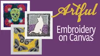 Artful Embroidery on Canvas