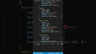 Heart Using HTML & CSS #tutorial #java #webdesign #htmlcss  #webdevelopment #code