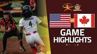HIGHLIGHTS | 🇺🇸 USA vs 🇨🇦 Canada | WBSC U-18 Women's Softball World Cup Finals 2025