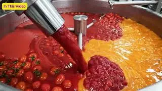 Inside the Factory How Tomatoes Are Turned Into Ketchup Sauce & More 4K