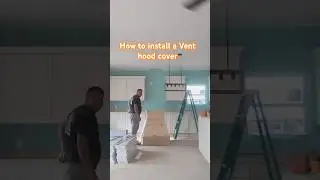 20 seconds show you how to install a Vent hood cover in your kitchen 🔥🔥🔥