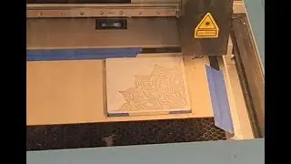 Coaster Set Design Made 3 Ways - Part 2 - Laser Engraved Perfect Plaster with Spray Paint Inlay