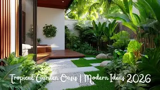 Transform a Small Backyard into a Tropical Garden Oasis  Modern Landscape Ideas 2026