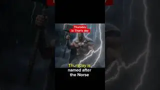 Origin of Days:Named After Pagan gods?🤯😳#thor #shorts