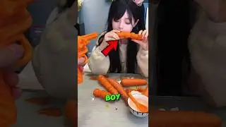 This Girl MAKES Amazing Items From Carrots #shorts