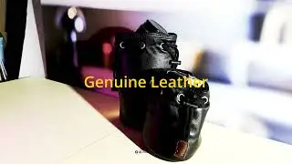 FF0615 Genuine Leather Camera Lens Pouch