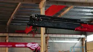 10 Ton knuckle boom crane testing before delivery.