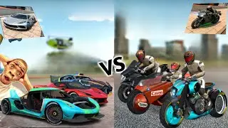 ALL CARS vs ALL BIKES🤯 | Extreme Car Driving Simulator vs Extreme Motorcycle simulator!|😱
