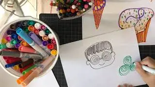 Mrs. Huang's Art Class: Create With Random Lines