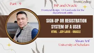Registration Page using JSP and Oracle Database for Attendance Management System 