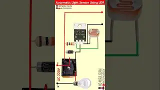 How to Make Simple Automatic Night Light Sensor Circuit Using LDR and IRFZ44N MOSFET | #ldr #irfz44n