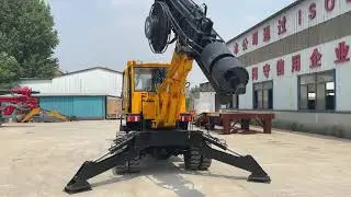 DL-180 wheel type rotary drilling rig