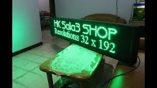 Running Text Hijau 40x200Cm Wifi Outdoor