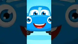 Blue Balloon Pop 🚗 | Funny Car Surprise | Kids Short#animation #kidscartoon