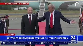 As&iacute; fue el encuentro entre Trump y Putin previo a su reuni&oacute;n en Alaska  (1/2)