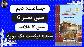 Chapter 6 Moulana Deen Muhammad Waafai | Khulasa | Class 10 #Sindhi | Sindh Board | BSEK.