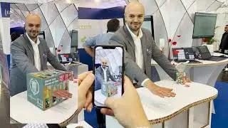 EngView Augmented Beer Case Realty at the Drupa Expo