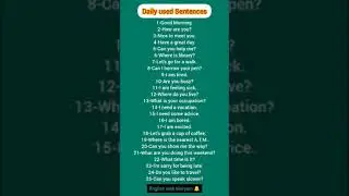 Spoken English Practice #Daily English #English with Maryam