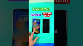 iPhone 14 vs iPhone SE (2020) Speed Test #speedtest #viral #iphone14 #iphonese2020 #shorts