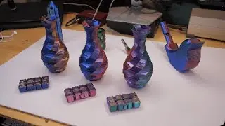 EASY Multicolor 3D Prints // TECSONAR Tri-color (Coextrusion) 3D Printing Filament review