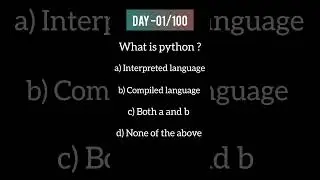 day -01 of python interview mastery: A comprehensive collection of mcqs#shortvideos  #youtubeshorts