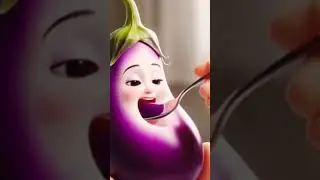 The Eggplant That Smiled Back🥰🥰#CutiePie #CuteCartoons #KidsAnimation #FunnyCuteShorts#shorts