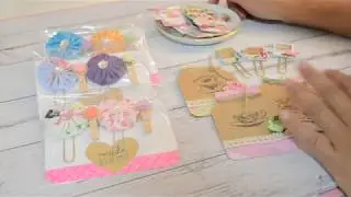 PROJECT SHARE | Handmade Projects | Altered Paperclips | DIY Embellishments | Fabric Yoyos