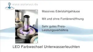 wateract&reg; Farbwechsel LED Unterwasserleuchten