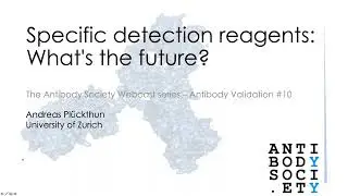 Antibody Validation 10: Specific detection reagents: What's the future?