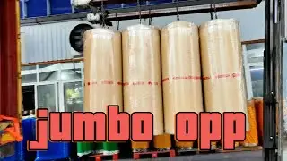 Bopp adhesive tape jumbo roll factories,bopp jumbo roll manufacturer china,bopp film jumbo roll