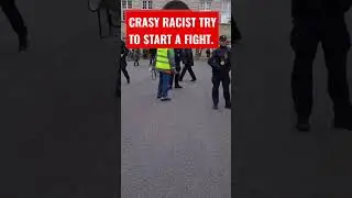 Crasy racist try to start a fight      #noracism #politicalnews #politics  #dkpol