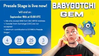 🕹BABYGOTCHI новая онлайн игра на BSC. PRESALE Успей влететь в гем с самого старта!