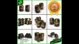 DevDen - 3D Barrel Model Pack in Unity