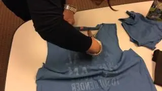DIY gym tank top from old tshirt
