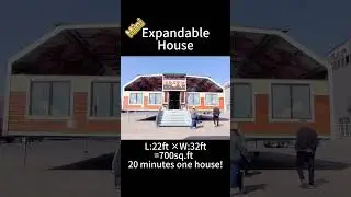Expandable Movable House. Central air conditioning.#expandablehouse #expandableapartment #movehouse