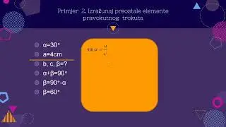 2. razred srednje škole - Trigonometrija pravokutnog trokuta