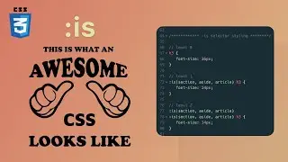CSS :is selector is awesome!